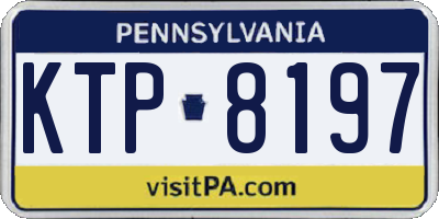 PA license plate KTP8197