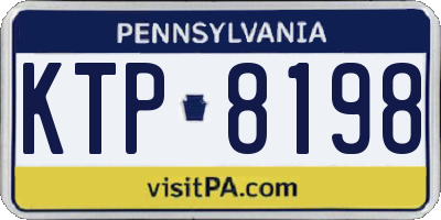 PA license plate KTP8198