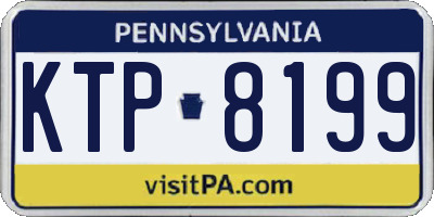 PA license plate KTP8199