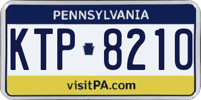 PA license plate KTP8210