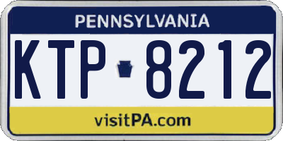 PA license plate KTP8212