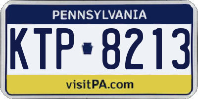 PA license plate KTP8213