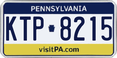 PA license plate KTP8215