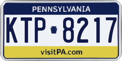 PA license plate KTP8217