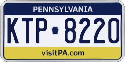 PA license plate KTP8220