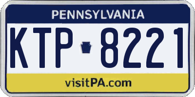 PA license plate KTP8221