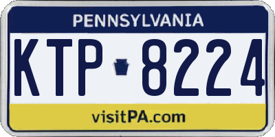 PA license plate KTP8224