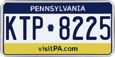 PA license plate KTP8225