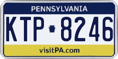 PA license plate KTP8246