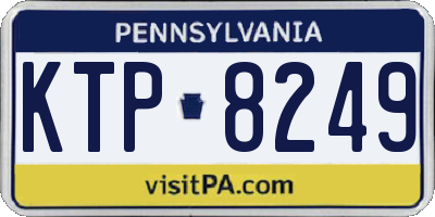 PA license plate KTP8249
