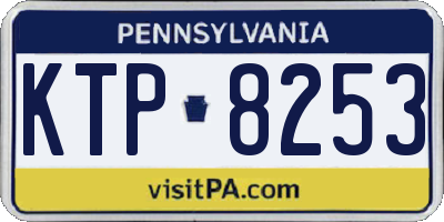 PA license plate KTP8253