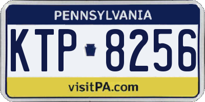 PA license plate KTP8256