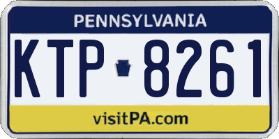 PA license plate KTP8261