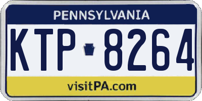 PA license plate KTP8264