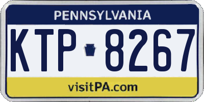 PA license plate KTP8267