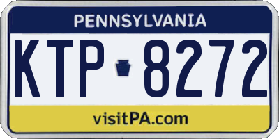 PA license plate KTP8272