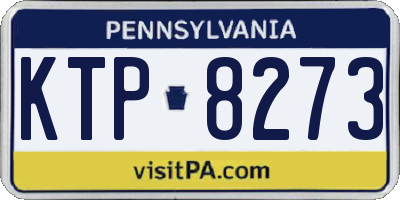 PA license plate KTP8273