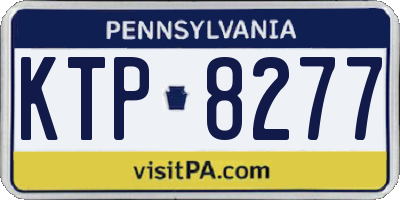 PA license plate KTP8277