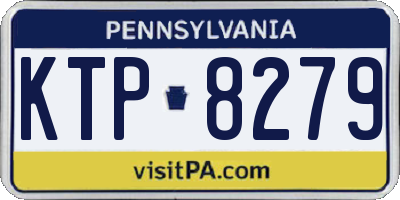 PA license plate KTP8279