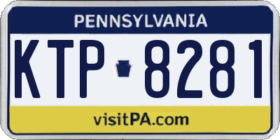 PA license plate KTP8281