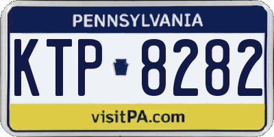 PA license plate KTP8282