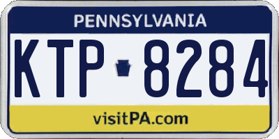 PA license plate KTP8284