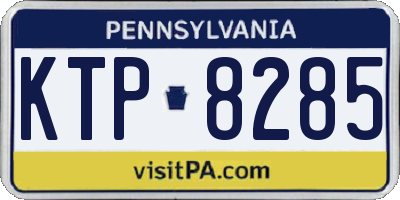 PA license plate KTP8285