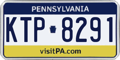 PA license plate KTP8291