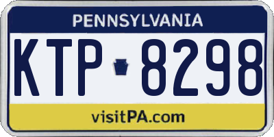 PA license plate KTP8298