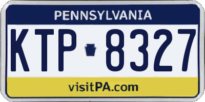 PA license plate KTP8327