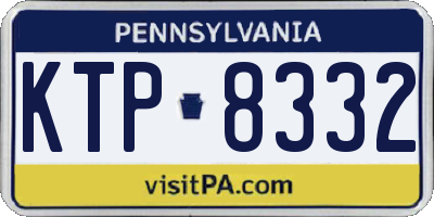 PA license plate KTP8332