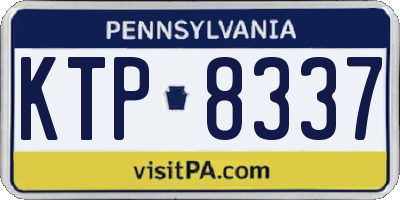 PA license plate KTP8337