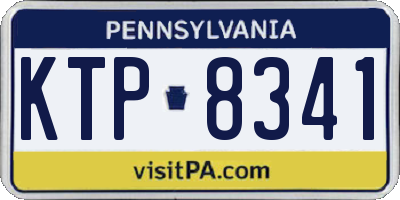 PA license plate KTP8341