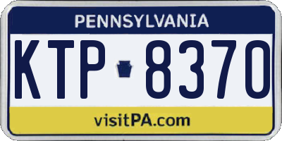 PA license plate KTP8370