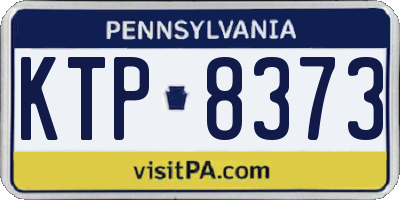 PA license plate KTP8373