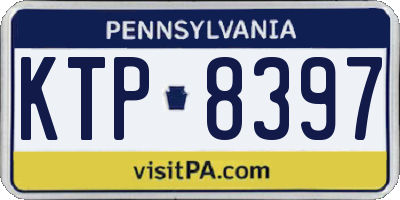 PA license plate KTP8397