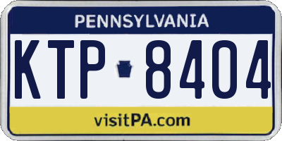 PA license plate KTP8404