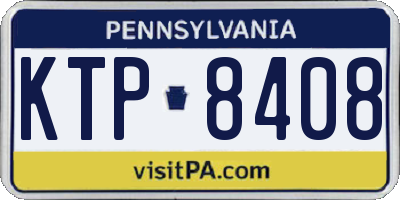 PA license plate KTP8408