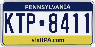 PA license plate KTP8411