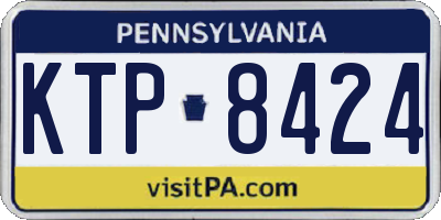 PA license plate KTP8424