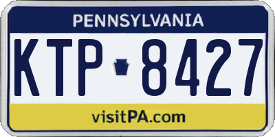 PA license plate KTP8427