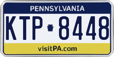 PA license plate KTP8448