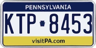 PA license plate KTP8453
