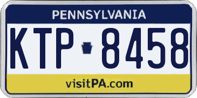 PA license plate KTP8458