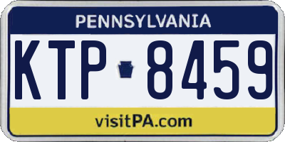 PA license plate KTP8459