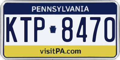 PA license plate KTP8470