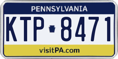PA license plate KTP8471