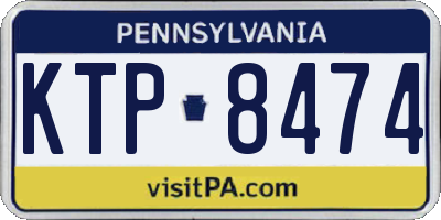 PA license plate KTP8474
