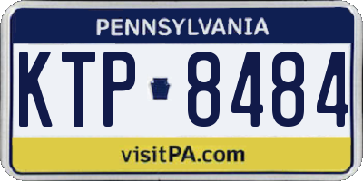 PA license plate KTP8484