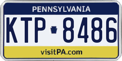 PA license plate KTP8486